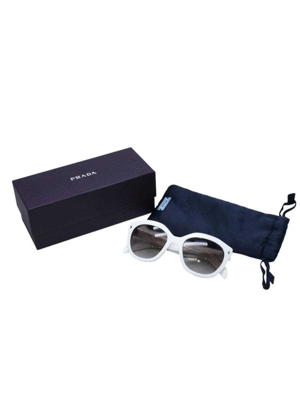 Prada Sunglasses 53 20 White Frame Eyewear